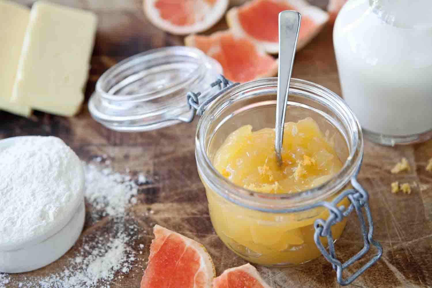 bild på Scones med grapefruktcurd