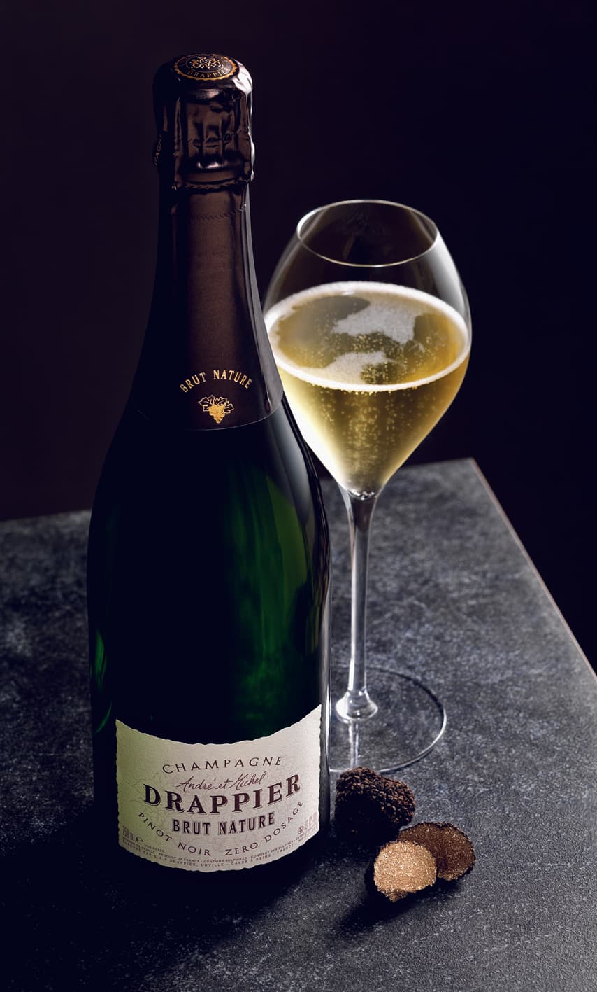 bild på Champagne Drappier – låg dosage, 100 % karaktär och smak.