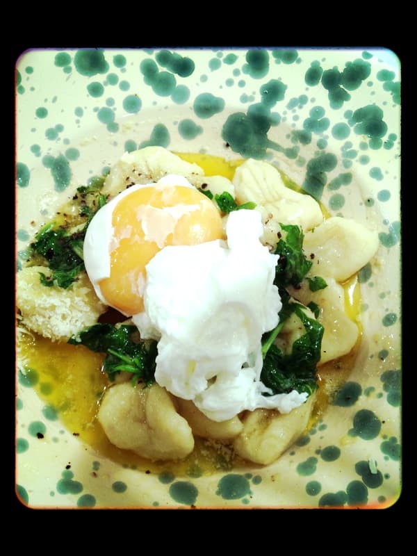 bild på Gnocchi, förlorat ägg och meatless monday