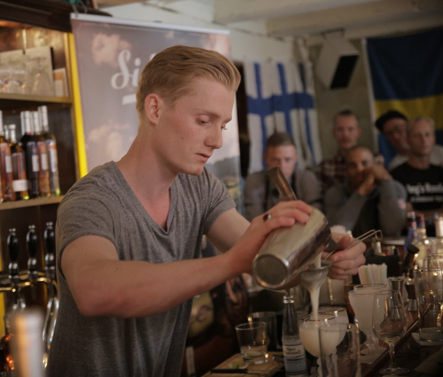 bild på Sidecar by Merlet Cocktail Competition 2014 – Vinnare i den Skandinaviska finalen är Vincent Johansson från Miss Clara i Stockholm