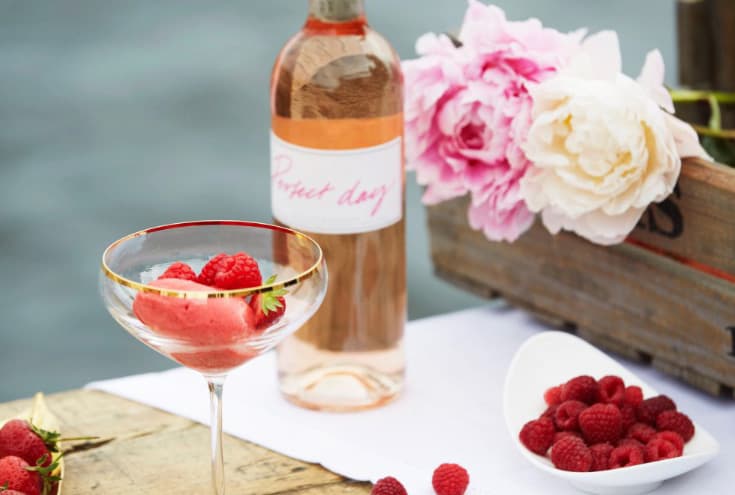 bild på Sorbet på rosévin