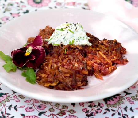 rödbetor, recept, rödbetsrarakor, råraka, Anette Rosvall