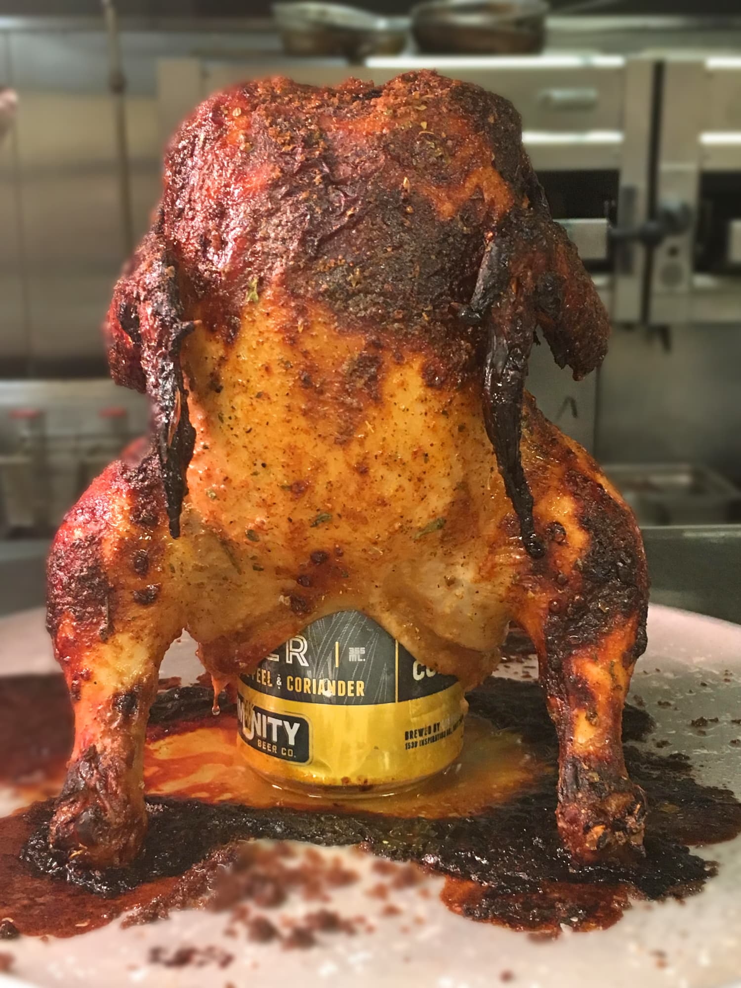 Beer can chicken med ranch rub