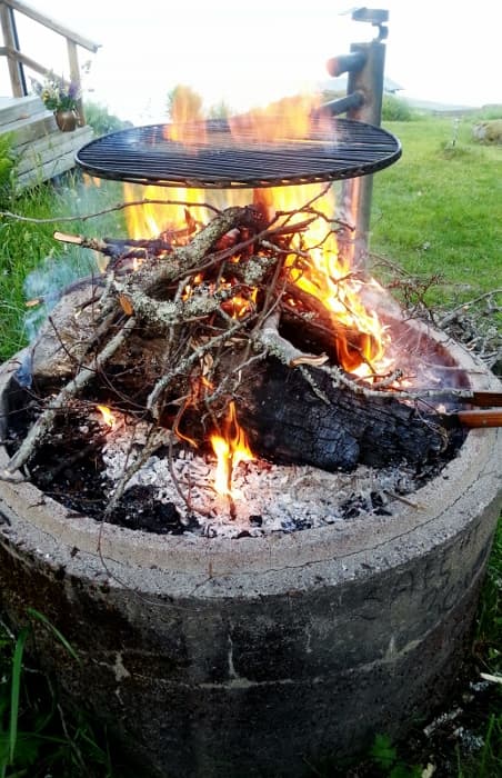 Asado med rött vin