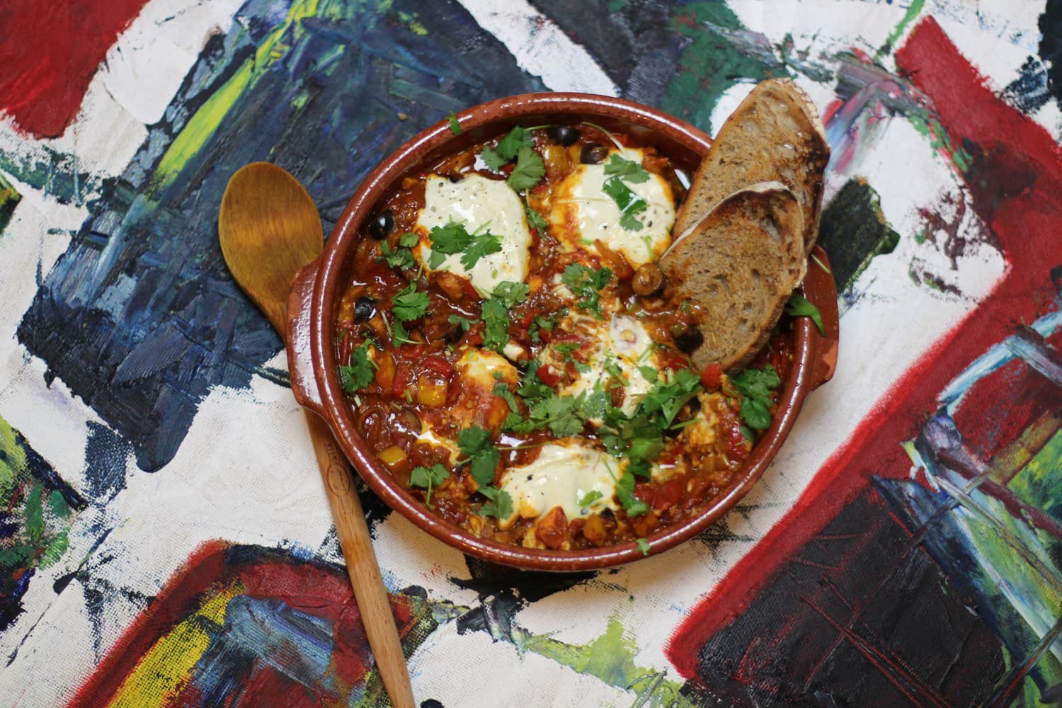bild på Växtbaserad Shakshuka med tofu