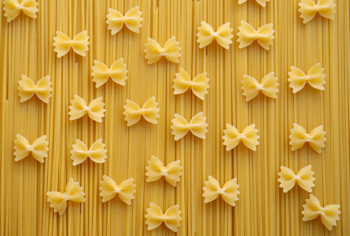 pasta, rött vin