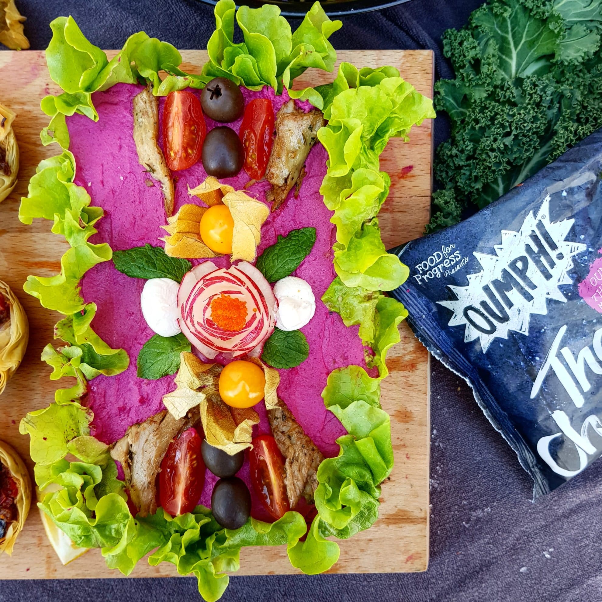 Vegansk smörgåstårta