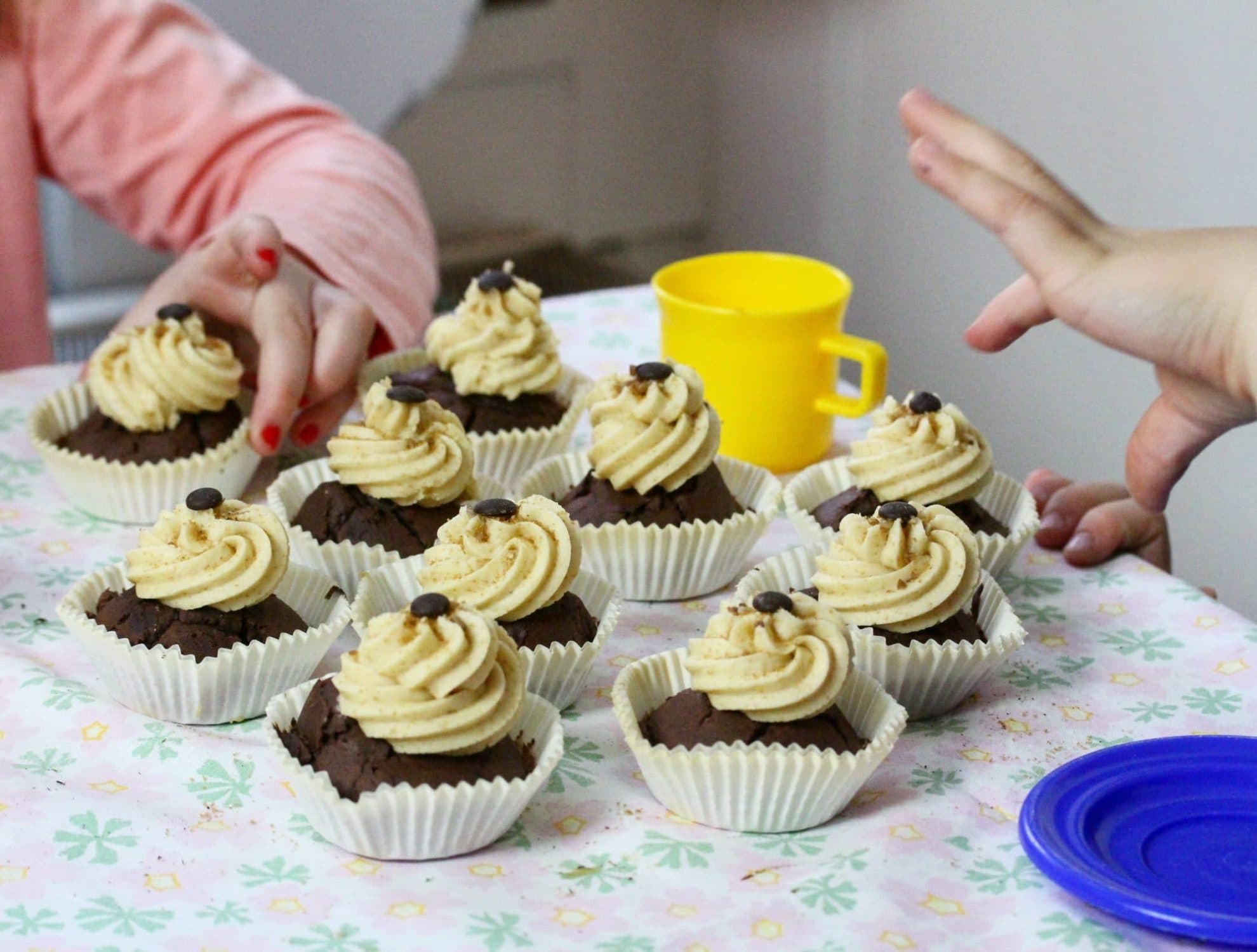 bild på Chokladmuffins med kolagömma