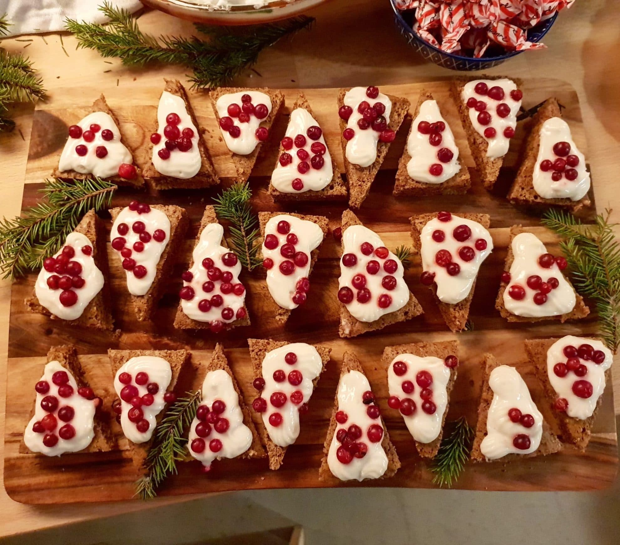 bild på Veganskt julbord. Mjuk pepparkaka med creamcheese
