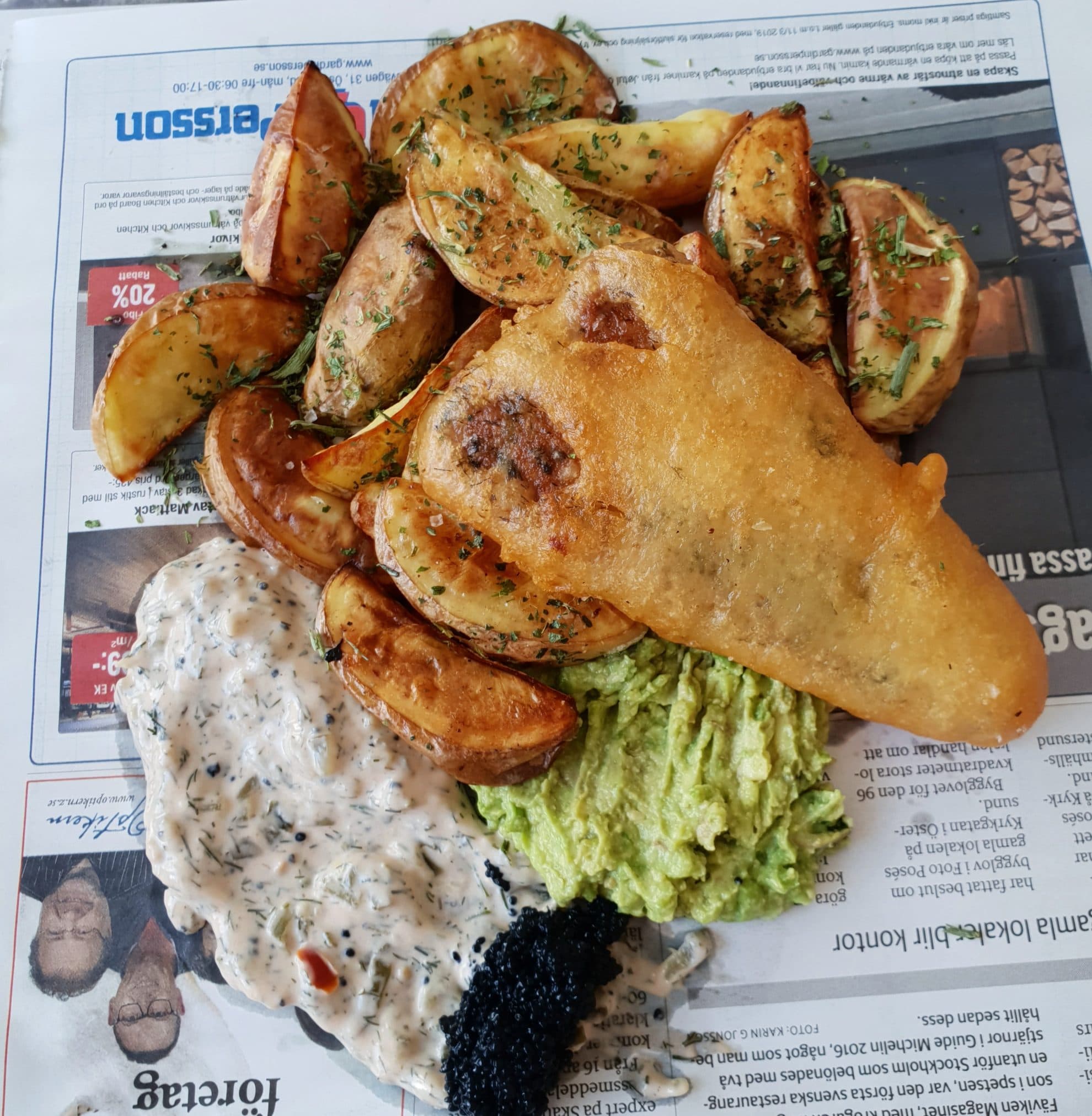 F*sh'n chips - vegansk