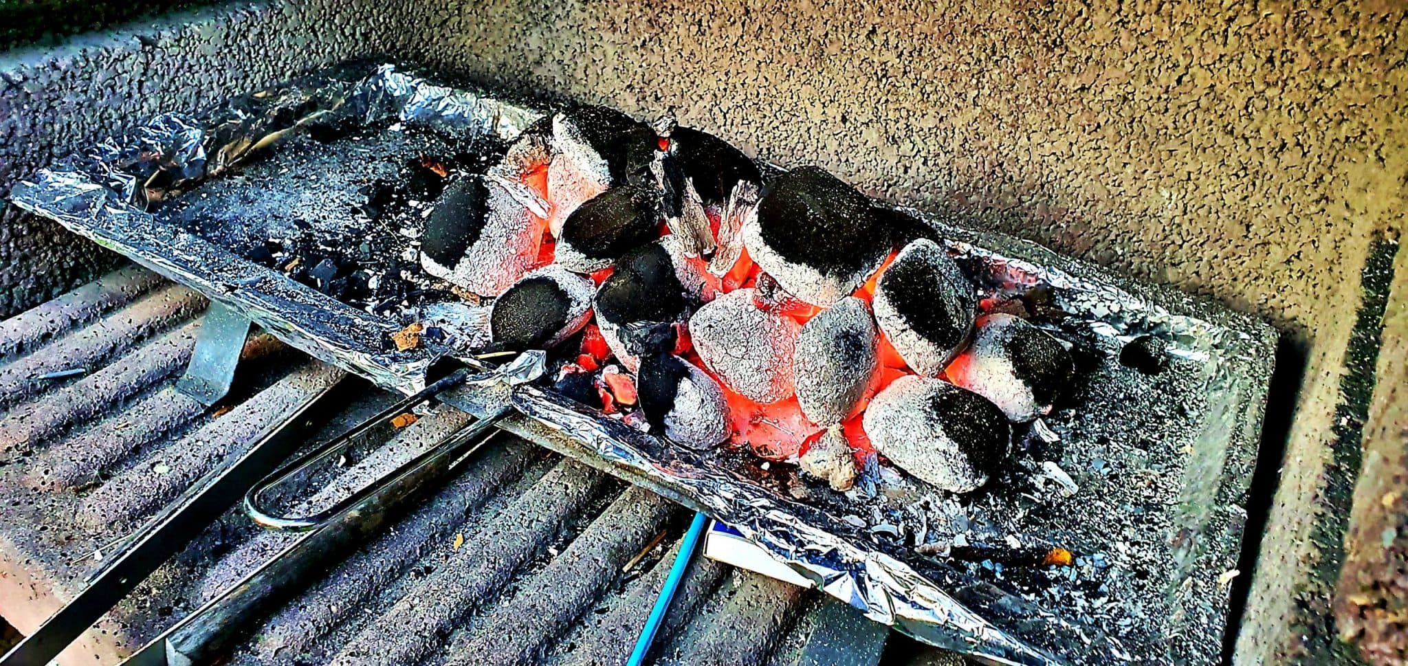 Vita droppar vid grillen