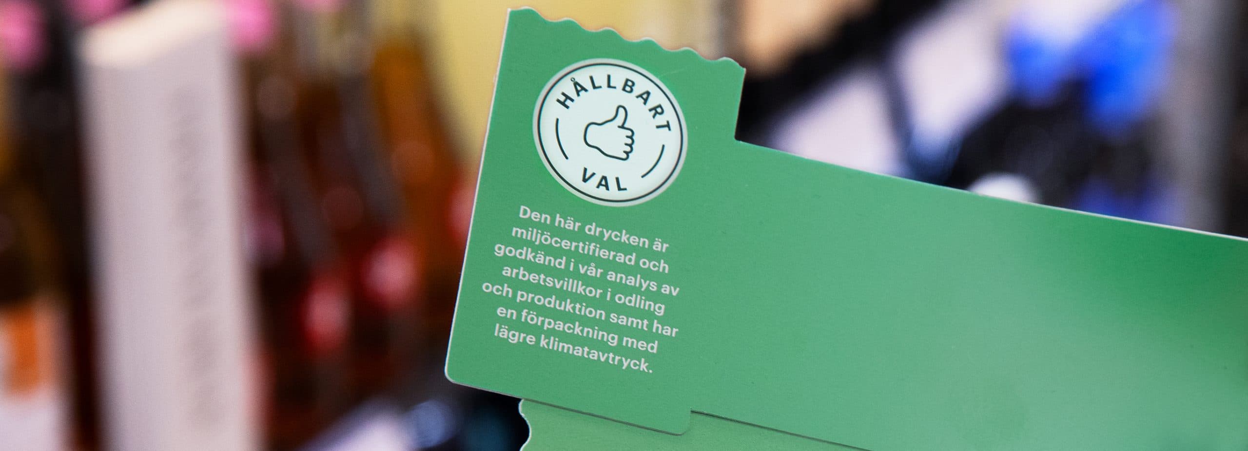 Hållbart val, ny märkning på Systembolaget